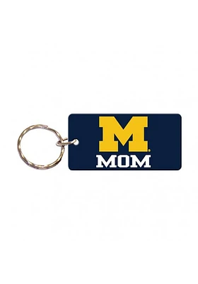Michigan Wolverines Mom Keychain - Blue
