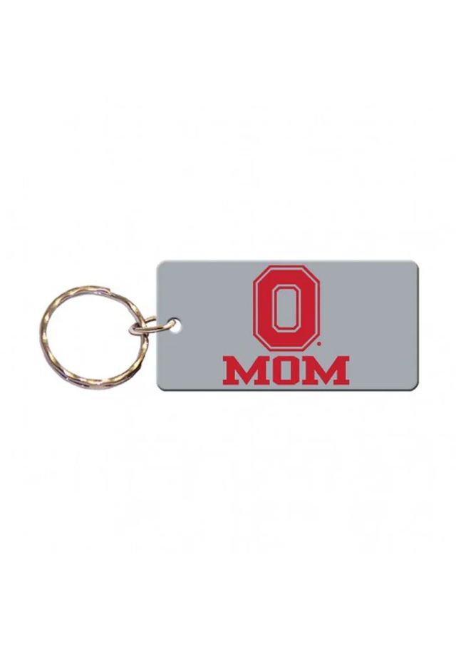 Ohio State Buckeyes Mom Keychain - Red