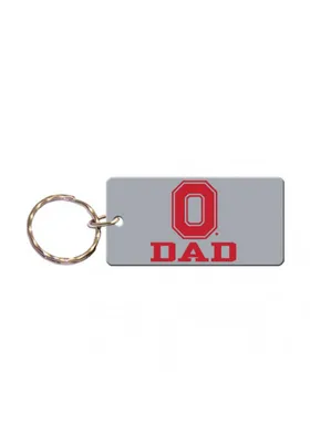 Ohio State Buckeyes Dad Keychain - Red