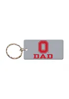 Ohio State Buckeyes Dad Keychain - Red