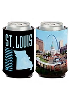 St Louis 12 oz. Can 2-sided Missouri Arch Coolie
