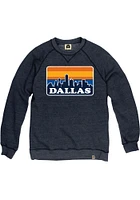Rally Dallas Ft Worth Mens Navy Blue Skyline Long Sleeve Crew Sweatshirt
