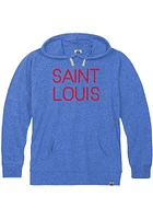 Rally St Louis Mens Blue Disconnected Long Sleeve Hoodie