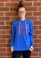 Rally St Louis Mens Blue Disconnected Long Sleeve Hoodie