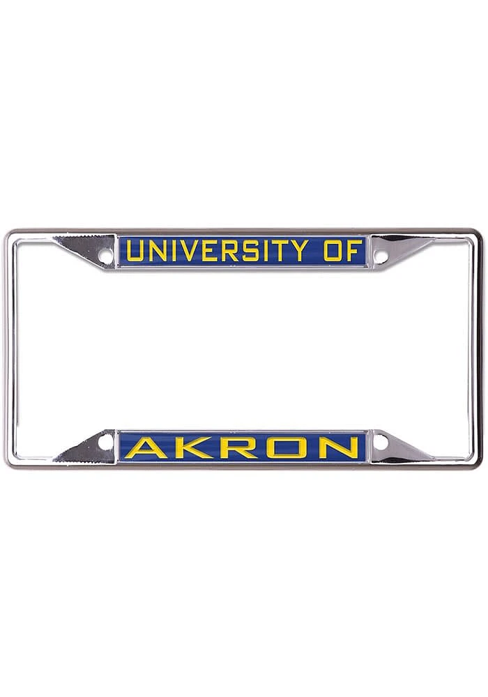Akron Zips Metallic License Plate Frame - Blue