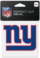 New York Giants 4x4 inch Perfect Cut Auto Decal - Blue