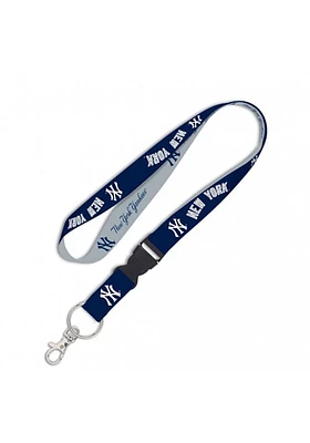 New York Yankees 1 inch Lanyard - Navy Blue