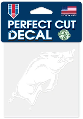 Arkansas Razorbacks 4x4 inch Auto Decal