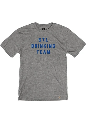 Rally St Louis Grey Drinking Team Short Sleeve Fashion T Shirt