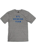 Rally St Louis Grey Drinking Team Short Sleeve Fashion T Shirt