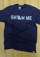 Rally Missouri Navy Blue Show Me Short Sleeve Fashion T Shirt