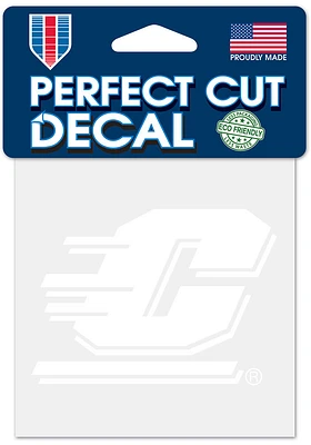 Central Michigan Chippewas 4x4 inch Auto Decal - White