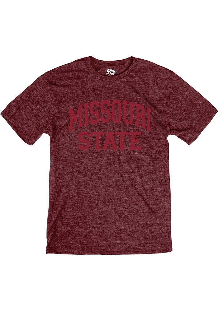 Missouri State Bears Maroon Arch Team Name Short Sleeve Fashion T Shirt