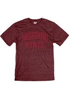 Missouri State Bears Maroon Arch Team Name Short Sleeve Fashion T Shirt