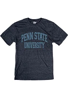Penn State Nittany Lions Navy Blue Arch Team Name Short Sleeve Fashion T Shirt