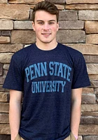 Penn State Nittany Lions Navy Blue Arch Team Name Short Sleeve Fashion T Shirt