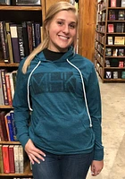 Rally Manhattan Mens Teal State Shape Long Sleeve Hoodie