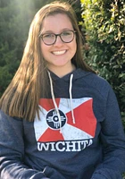 Rally Wichita Mens Navy Blue City Flag Long Sleeve Hoodie