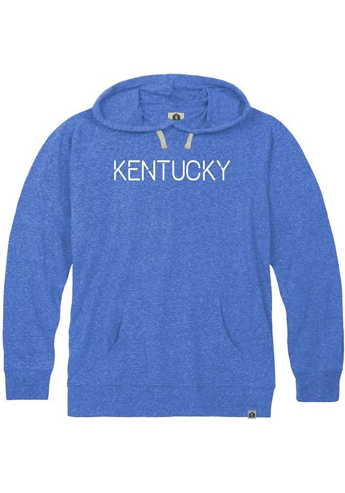 Rally Kentucky Mens Blue Disconnected Long Sleeve Hoodie