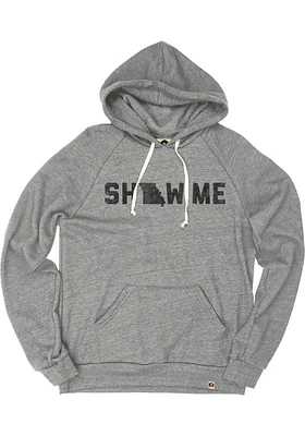 Rally Missouri Mens Grey Show Me Long Sleeve Hoodie