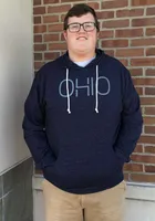 Ohio Navy Disconnected Long Sleeve T-Shirt Hood