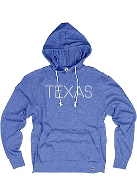 Rally Texas Mens Blue Disconnected Long Sleeve Hoodie