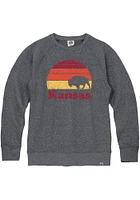 Rally Kansas Mens Navy Blue Buffalo Sunset Long Sleeve Crew Sweatshirt
