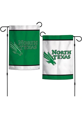 North Texas Mean Green 12x18 inch 2-Sided Garden Flag - Green