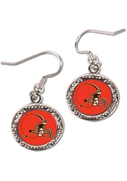 Cleveland Browns Hammered Dangler Womens Earrings