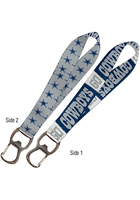 Dallas Cowboys Bottle Opener Keystrap Lanyard - Navy Blue
