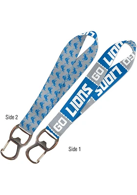Detroit Lions Bottle Opener Keystrap Lanyard - Blue