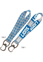 Detroit Lions Bottle Opener Keystrap Lanyard - Blue