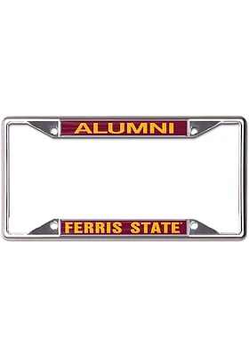 Ferris State Bulldogs Alumni License Plate Frame - Red