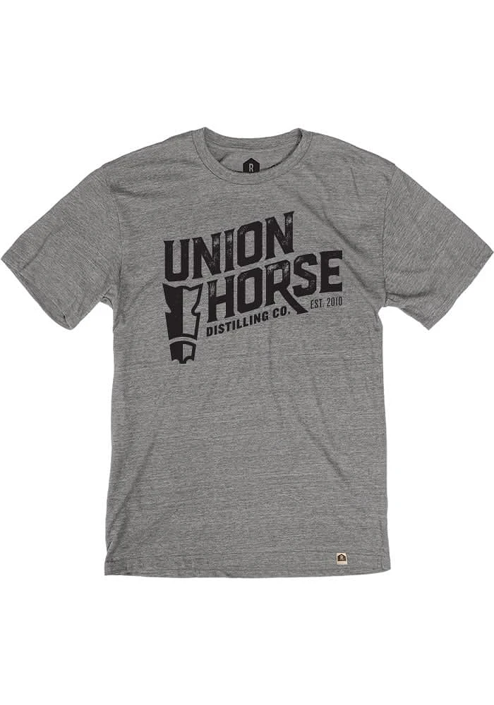Rally Kansas City Grey Union Horse Short Sleeve Fashion T Shirt