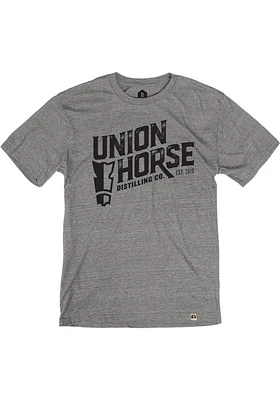Rally Kansas City Grey Union Horse Short Sleeve Fashion T Shirt