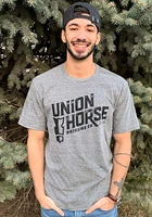 Rally Kansas City Grey Union Horse Short Sleeve Fashion T Shirt
