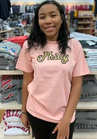 Rally Philadelphia Womens Pink Cheeta Short Sleeve T-Shirt