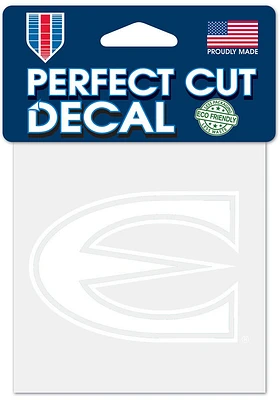 Emporia State Hornets 4x4 inch Auto Decal - White