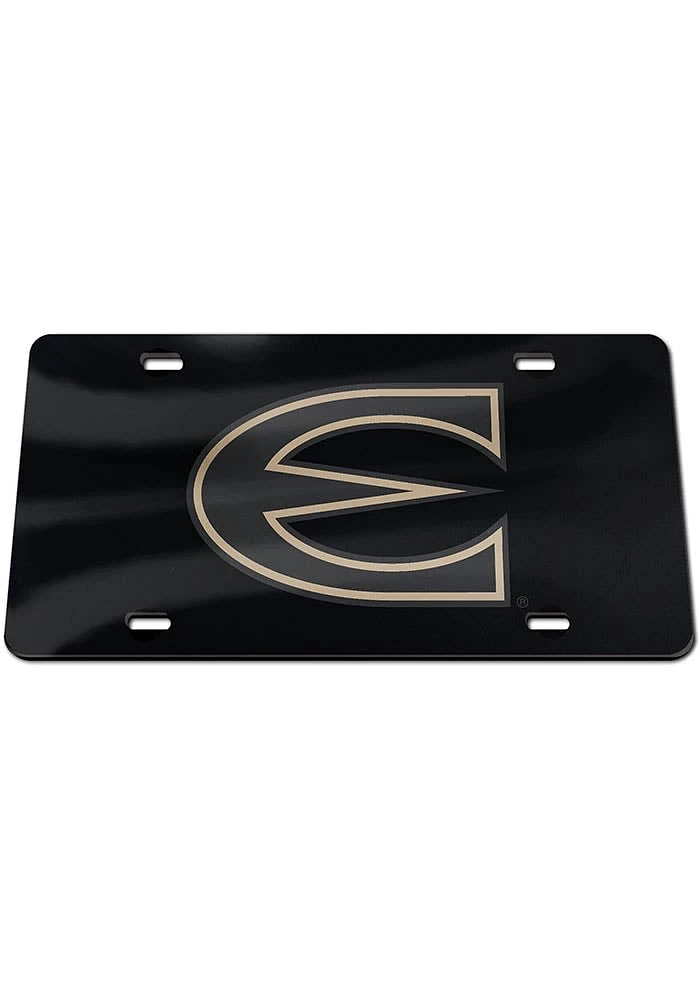 Emporia State Hornets Black Acrylic Car Accessory License Plate