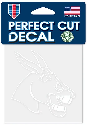 Central Missouri Mules 4x4 inch Auto Decal - White
