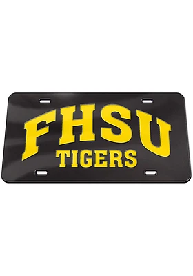 Fort Hays State Tigers Black Mascot Car Accessory License Plate