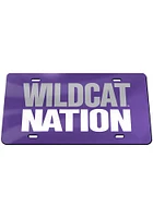 K-State Wildcats Purple Wildcat Nation Car Accessory License Plate