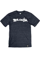 Rally Kansas City Monarchs Navy Blue Cursive Name Short Sleeve Fashion T Shirt