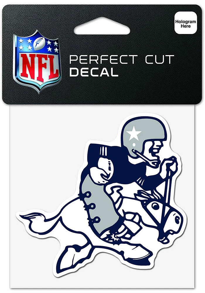 Dallas Cowboys 4x4 Retro Auto Decal - Blue