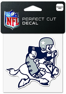 Dallas Cowboys 4x4 Retro Auto Decal - Blue
