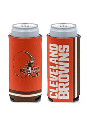 Cleveland Browns Striped Primary Logo Slim Coolie