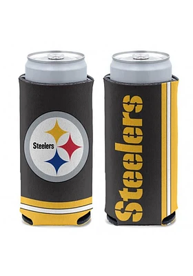 Pittsburgh Steelers Striped Primary Logo Slim Coolie