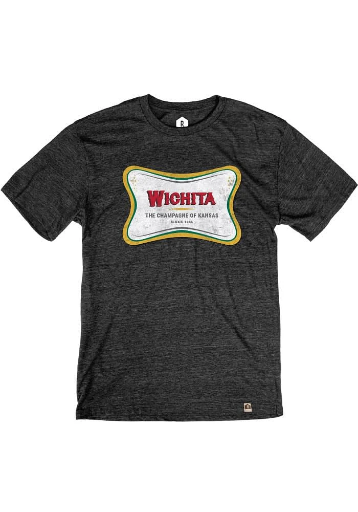 Rally Wichita Black Champagne Short Sleeve Fashion T Shirt