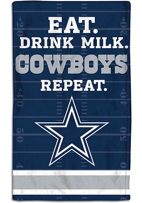 Cowboys Eat Drink Milk Design Bib