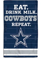 Cowboys Eat Drink Milk Design Bib